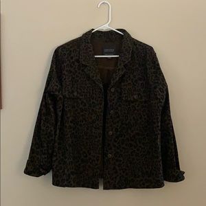Sanctuary Leopard Print Jacket Sz L